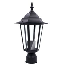 Outdoor Garden Patio Driveway Yard Lantern Lamp Fixture Post Pole Light