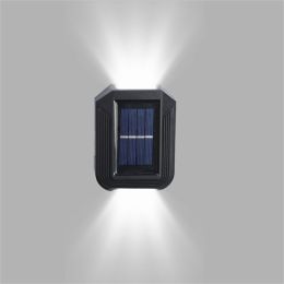 Solar Wall Light Up & Down Patio Deck Fence Lamp Waterproof Garden Outdoor