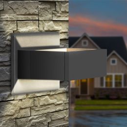 Inowel Wall Sconce LED Integrated Porch Light Modern Waterproof IP54 Wall Lamps Outdoor Up/Down Skeleton Light 17505