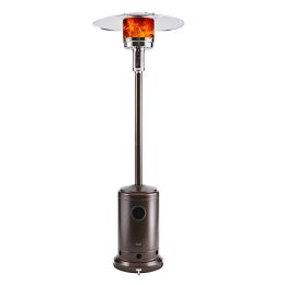 Patio Heater, 50,000 BTU Outdoor Patio Heater with Anti-tilt and Flame-out Protection System, Stainless Steel Burner, Easy Assembly, 18-Foot Diameter