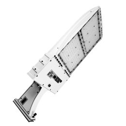 LED Area Light | 300 Watt | 39600 Lumens | 5000K | Straight Arm | White Housing | Led Parking Lot Light | Led Street Light UL & DLC Listed | 5 Years W