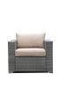 7 Pieces Patio Furniture Set; All-Weather Outdoor Sectional Sofa; Manual Weaving PE Wicker Rattan Patio Conversation Sets with Light Brown Cushion and