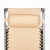 Zero Gravity Lounge Chair with Awning Leisure Chair Khaki