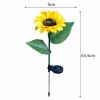 Outdoor Solar Garden Stake Lights; Upgraded LED Solar Powered Light with 20 LED Sunflower; Waterproof Solar Decorative Lights for Garden; Patio; Backy