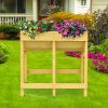 Elevated Wooden V Shaped Planter Elevated Vegetable Planter Freestanding Planting With Liner