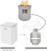 MgO Grey Outdoor Gas fire Pit 40000BTU for Outdoor