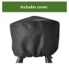 Portable Propane Gas 50; 000 BTU Fire Pit; Black