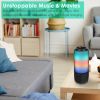 Wireless Portable Speaker Loud Stereo Speaker with Color Changing Light Radio Party TWS Speaker for Home Outdoor Travelling