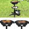 Electric Grill 1350W Non Stick 4 Temperature Settings Outdoor Garden Camping