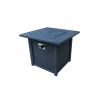 Upland 30&rdquo; Slat Top Gas Fire Pit Table-Brown