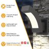 Inowel Wall Lights Outdoor Wall Sconce Modern LED Patio Porch Lights Aluminum Exterior Light Fixture Waterproof IP54 for Hallway House Backyard Garage
