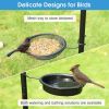 The Bird Feeding Station Multi Feeder Hanging Kit With Bird Bath Tray and Hanging Hook