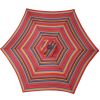 Outdoor Patio 8.7-Feet Market Table Umbrella with Push Button Tilt and Crank; Red Stripes With 24 LED Lights[Umbrella Base is not Included]