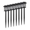 8Pack LED Solar Power Pathway Lights Landscape Garden Cold White Light