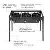 Portable Propane 225; 000-BTU 3 Burner Gas Stove Outdoor Camping Stove Grill