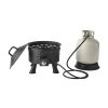 Portable Propane Gas 50; 000 BTU Fire Pit; Black