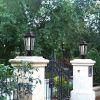 Outdoor Garden Patio Driveway Yard Lantern Lamp Fixture Post Pole Light