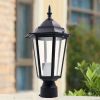 Outdoor Garden Patio Driveway Yard Lantern Lamp Fixture Post Pole Light