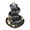 11.4inches Relaxation Tabletop Water Fountain with a Ball for Office and Home Decor