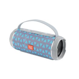 TG116C 40W TWS Outdoor Waterproof Portable High Power Bluetooth Speaker Wireless Sound Column Subwoofer Music Center 3D Stereo R (Color: Gray Blue)