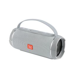 TG116C 40W TWS Outdoor Waterproof Portable High Power Bluetooth Speaker Wireless Sound Column Subwoofer Music Center 3D Stereo R (Color: Gray)