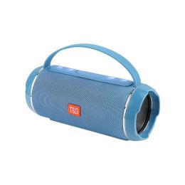 TG116C 40W TWS Outdoor Waterproof Portable High Power Bluetooth Speaker Wireless Sound Column Subwoofer Music Center 3D Stereo R (Color: Blue)