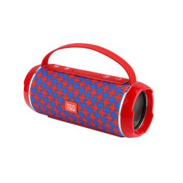 TG116C 40W TWS Outdoor Waterproof Portable High Power Bluetooth Speaker Wireless Sound Column Subwoofer Music Center 3D Stereo R (Color: Red Blue)
