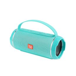 TG116C 40W TWS Outdoor Waterproof Portable High Power Bluetooth Speaker Wireless Sound Column Subwoofer Music Center 3D Stereo R (Color: Green)