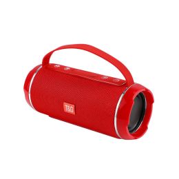 TG116C 40W TWS Outdoor Waterproof Portable High Power Bluetooth Speaker Wireless Sound Column Subwoofer Music Center 3D Stereo R (Color: Red)