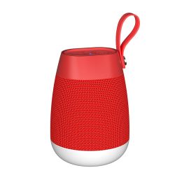 Portable Wireless Bluetooth Speaker 3D Stereo Music Surround Audio Subwoofer Support TF Card Outdoor Waterproof Loudspeaker (Color: Red Speaker)
