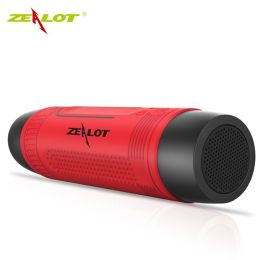 S1 Portable Bluetooth Speaker Wireless Bicycle Sound Box with LED Light Outdoor Waterproof Subwoofer Stereo Surround (Color: Red)