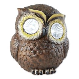 Outdoor Decor Backyard Garden Lawn Solar Garden Light (Color: Brown, Option: Owl 6In)