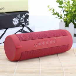 Outdoor waterproof bluetooth speaker Wireless Bluetooth subwoofer outdoor portable Bluetooth audio (Color: Red)