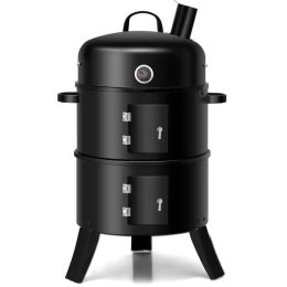 Family And Friends Excursion Beach Camping Campfire Party Grill (Color: Black, Size: 20" X 16" X 32")