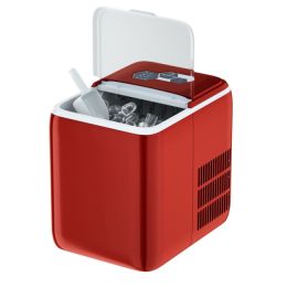 44 lbs Portable Countertop Ice Maker Machine with Scoop (Color: Red)