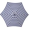 Outdoor Patio 8.7-Feet Market Table Umbrella with Push Button Tilt and Crank, Red Stripes With 24 LED Lights[Umbrella Base is not Included] RT